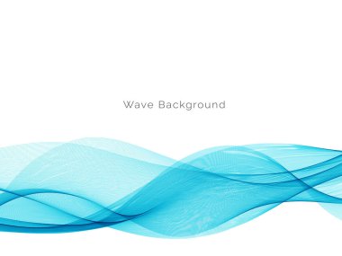 Mavi dalga konsepti arka plan illüstrasyon vektörü