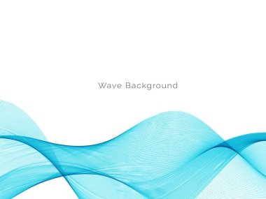 Modern Mavi dalga tasarım arka plan vektörü