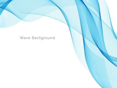 Mavi dalga stil dymanik arkaplan vektörü