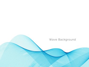 Mavi dalga stil dymanik arkaplan vektörü