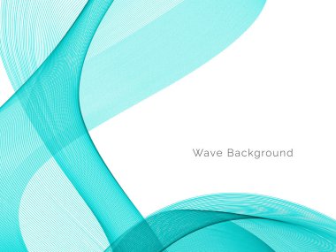 Mavi dalga konsepti arka plan illüstrasyon vektörü