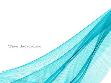 Modern Mavi dalga tasarım arka plan vektörü