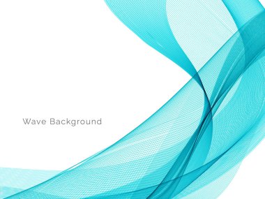 Mavi dalga stil dymanik arkaplan vektörü