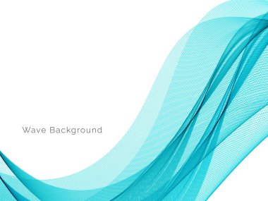 Mavi dalga stil dymanik arkaplan vektörü