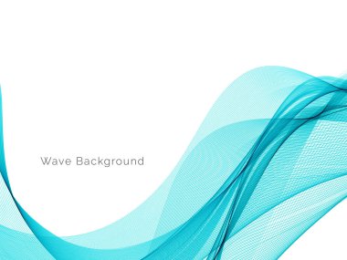 Mavi dalga stil dymanik arkaplan vektörü