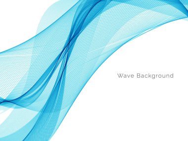 Mavi dalga stil dymanik arkaplan vektörü