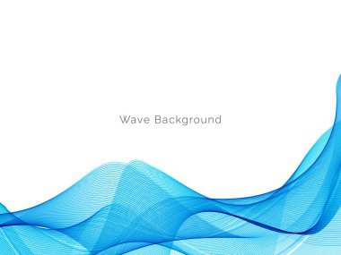 Mavi dalga stil dymanik arkaplan vektörü