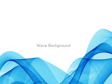Mavi dalga konsepti arka plan illüstrasyon vektörü