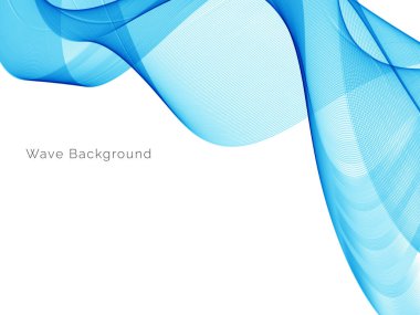 Mavi dalga konsepti arka plan illüstrasyon vektörü