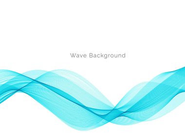 Mavi dalga stil dymanik arkaplan vektörü