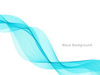 Mavi dalga konsepti arka plan illüstrasyon vektörü