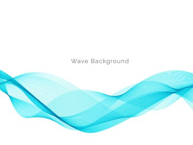 Modern Mavi dalga tasarım arka plan vektörü