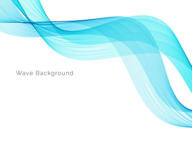 Mavi dalga stil dymanik arkaplan vektörü