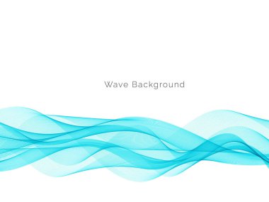 Mavi dalga konsepti arka plan illüstrasyon vektörü