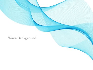 Mavi dalga konsepti arka plan illüstrasyon vektörü