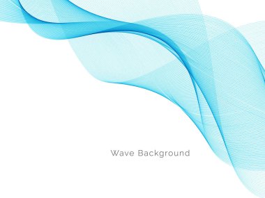 Modern Mavi dalga tasarım arka plan vektörü