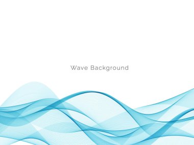 Modern Mavi dalga tasarım arka plan vektörü