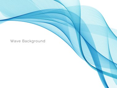 Mavi dalga stil dymanik arkaplan vektörü