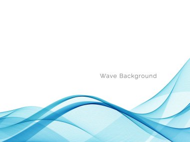 Mavi dalga stil dymanik arkaplan vektörü