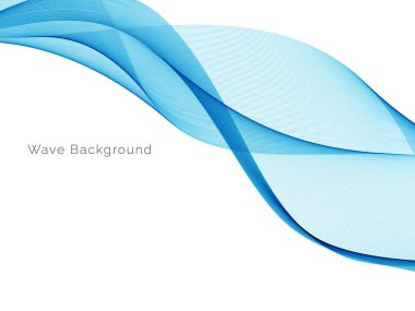 Modern Mavi dalga tasarım arka plan vektörü