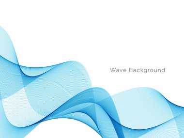 Mavi dalga konsepti arka plan illüstrasyon vektörü