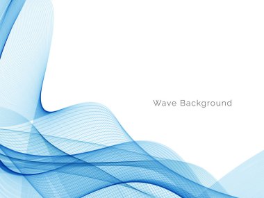 Modern Mavi dalga tasarım arka plan vektörü