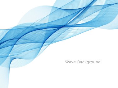 Mavi dalga konsepti arka plan illüstrasyon vektörü