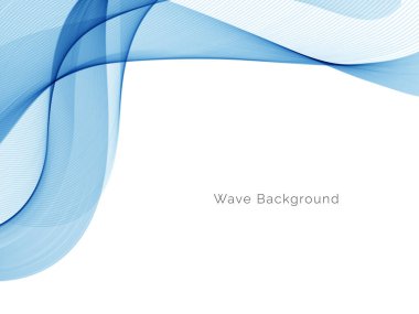 Mavi dalga stil dymanik arkaplan vektörü