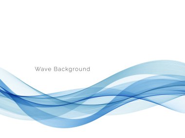 Mavi dalga konsepti arka plan illüstrasyon vektörü