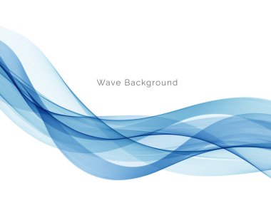 Mavi dalga stil dymanik arkaplan vektörü