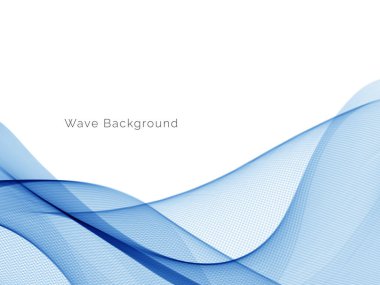 Mavi dalga stil dymanik arkaplan vektörü