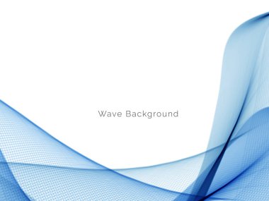 Mavi dalga konsepti arka plan illüstrasyon vektörü