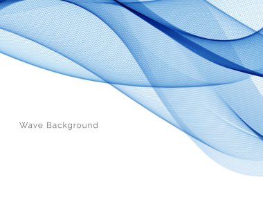 Modern Mavi dalga tasarım arka plan vektörü