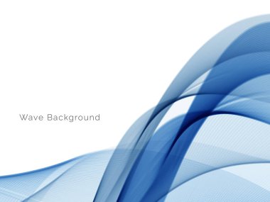 Mavi dalga konsepti arka plan illüstrasyon vektörü