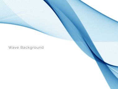 Mavi dalga stil dymanik arkaplan vektörü