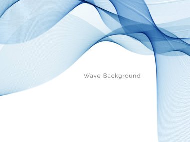 Mavi dalga konsepti arka plan illüstrasyon vektörü