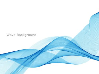 Modern Mavi dalga tasarım arka plan vektörü