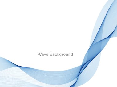 Mavi dalga konsepti arka plan illüstrasyon vektörü