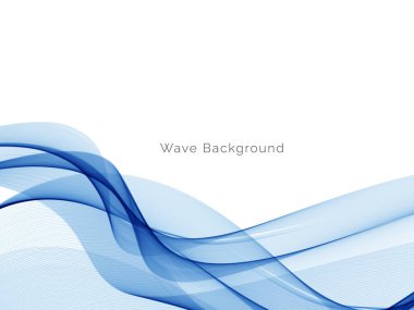 Modern Mavi dalga tasarım arka plan vektörü