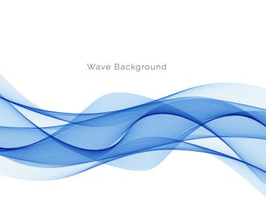 Modern Mavi dalga tasarım arka plan vektörü