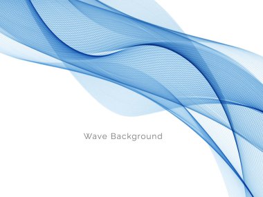 Mavi dalga stil dymanik arkaplan vektörü