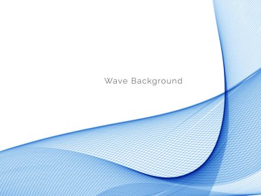 Modern Mavi dalga tasarım arka plan vektörü