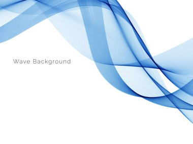 Mavi dalga stil dymanik arkaplan vektörü