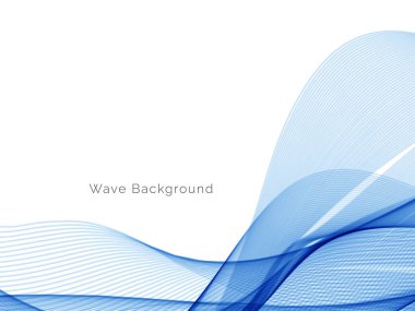 Mavi dalga konsepti arka plan illüstrasyon vektörü
