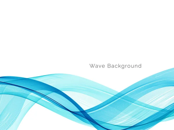 Modern Blue Wave Design Background Vector — Stock Vector