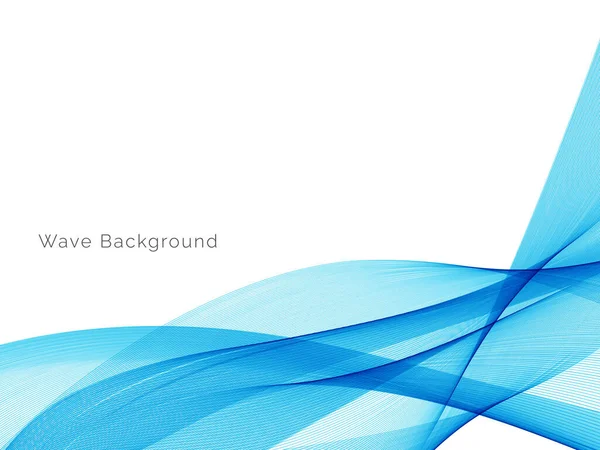 Modern Mavi dalga tasarım arka plan vektörü