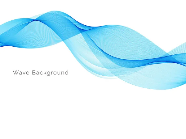 Blue Wave Stylish Dymanic Background Vector — Stock Vector