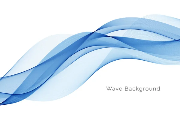 Modern Blue Wave Design Háttér Vektor — Stock Vector