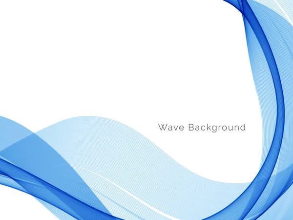 Blue Wave Concept Background Illustration Vector — Stock Vector