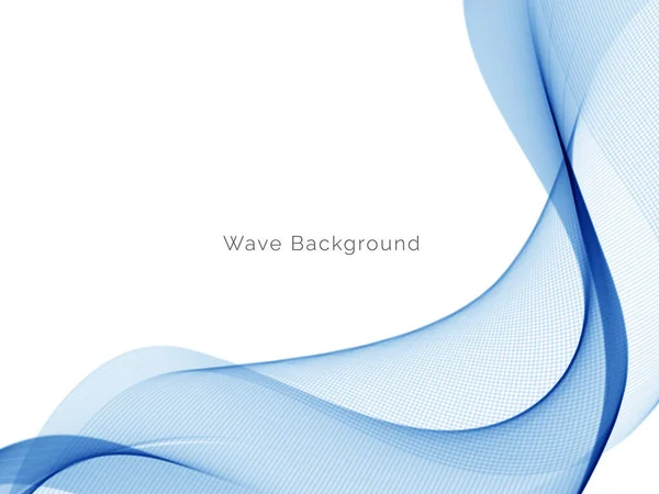 Сучасний Вектор Дизайну Фону Синьої Хвилі — стоковий вектор